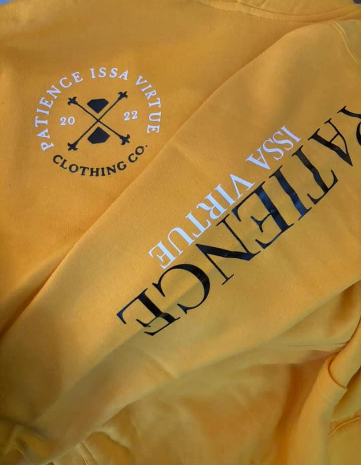 Patience Issa virtue - Yellow Classic hoodie set