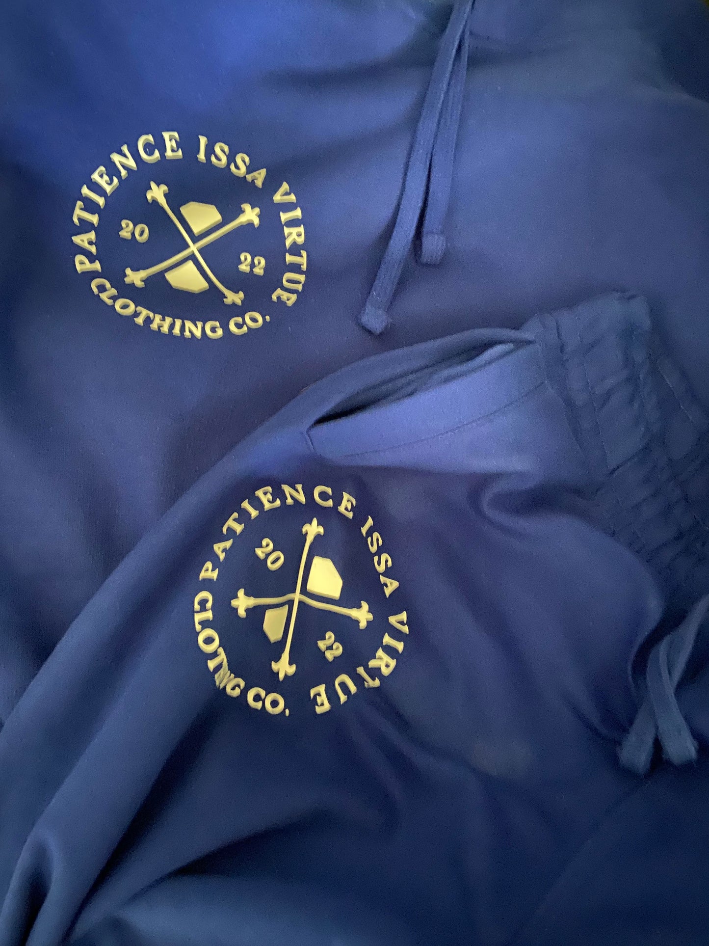 Patience Issa virtue - BLUE Classic hoodie set